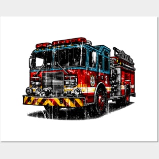 Fire Truck Posters and Art